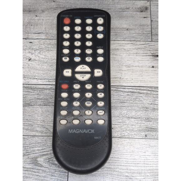 Magnavox Remote NB677 CDV220MW9 DV220MW9 DV220MW9A DV220MW9F7 GDV228MG9 - Picture 1 of 4